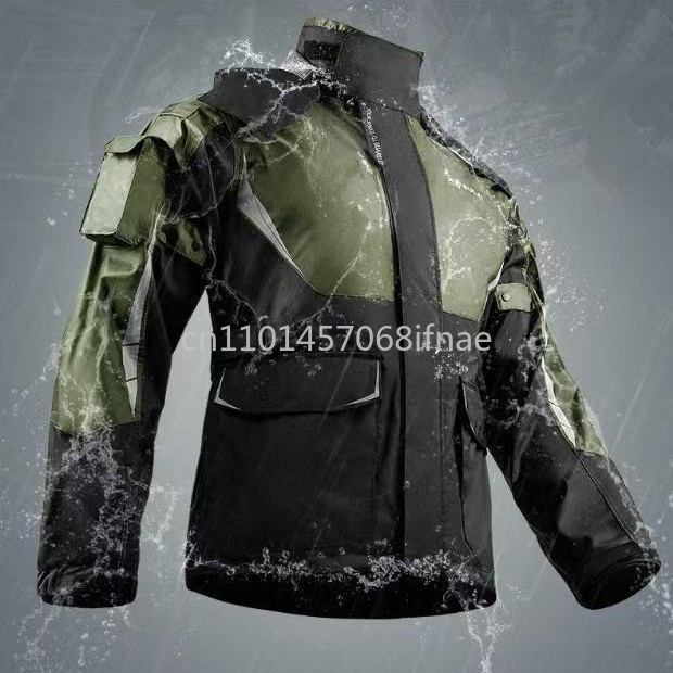 Gearx Motorcycle Jacket - Men Women Waterproof Motorcycle Rider Raincoat