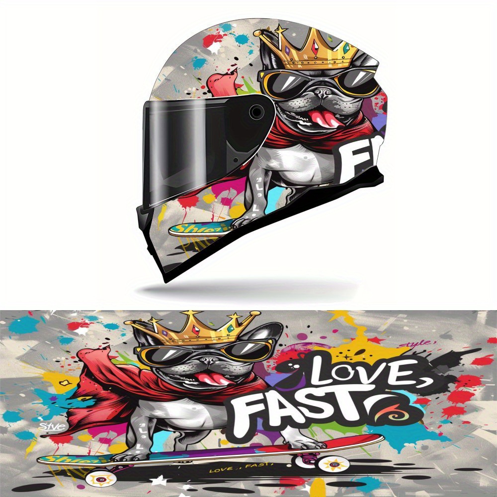 Doodle Dog Pile Full Helmet Wr - огляд і ціна Motorcycle Gear Dogs