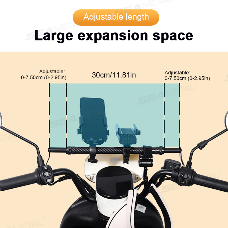 SEAMETAL Motorcycle Balance Ba - огляд і ціна Mirror Extender Bar