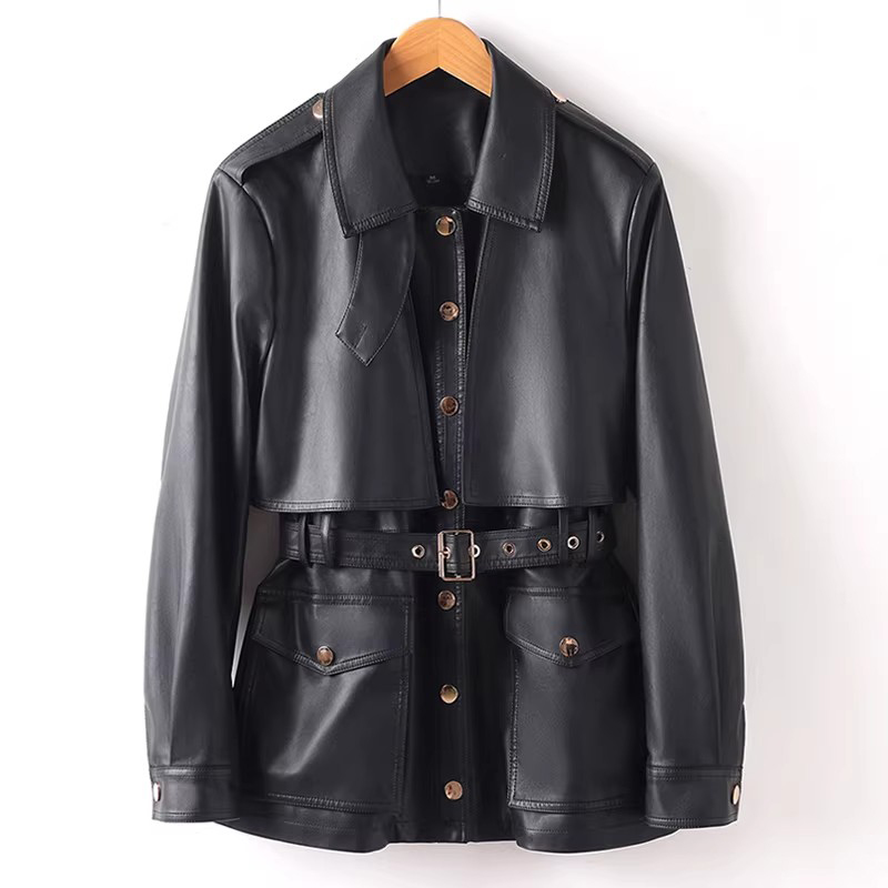 New Women Split Leather Motor  - огляд і ціна Riding Jacket Leather