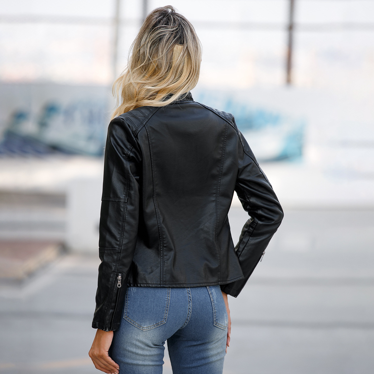 Women's Leather Jacket Women's - огляд і ціна Riding Jacket Leather