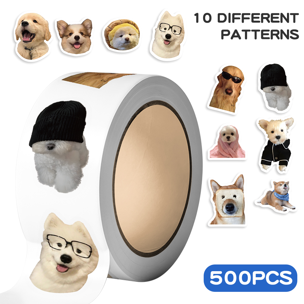 500pcs Cartoon Dog Expression  - огляд і ціна Motorcycle Gear Dogs