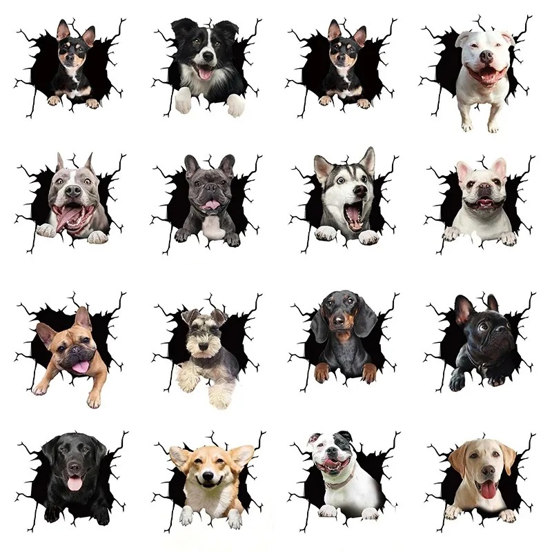 1Pc  French Bulldog Dog Sticke - огляд і ціна Motorcycle Gear Dogs