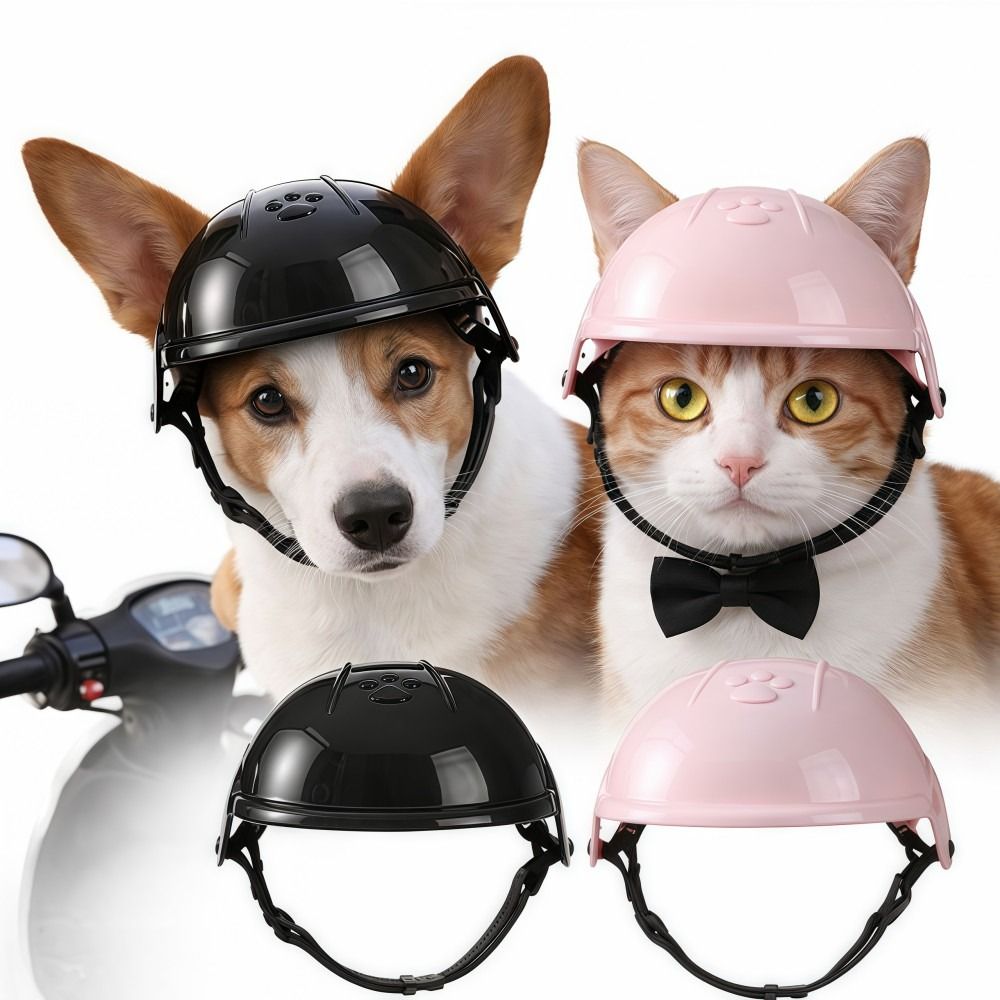 Funny Adjustable Dog Cat Helme - огляд і ціна Motorcycle Gear Dogs