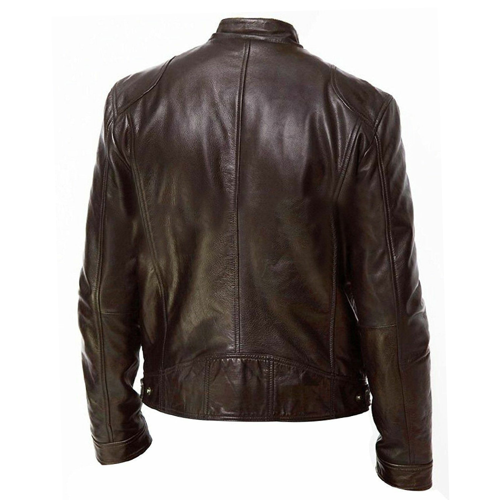 PU Leather Motorcycle Jacket M - огляд і ціна Riding Jacket Leather